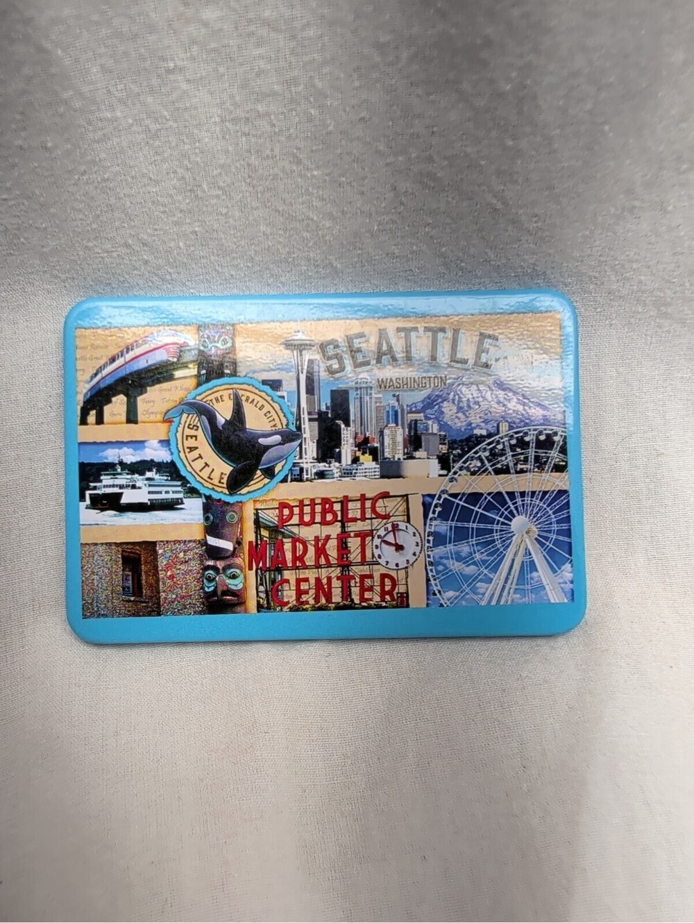 Souvenir Fridge Magnet Seattle Washington USA Refrigerator.